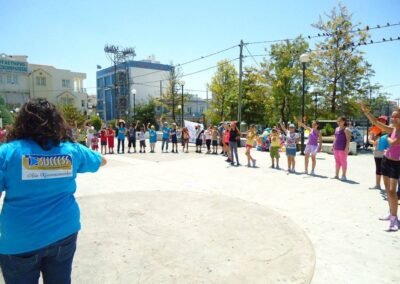 End-of-the-year event at Estavromenos square