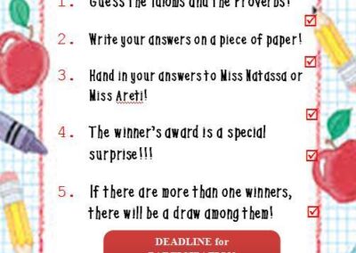 D CLASS: IDIOMS AND PROVERBS COMPETITION