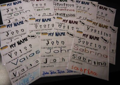 PRE JUNIOR: Learning my name.