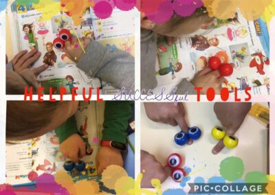 A JUNIOR: Having fun while reading.