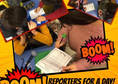 B CLASS: Reporters for a day project.