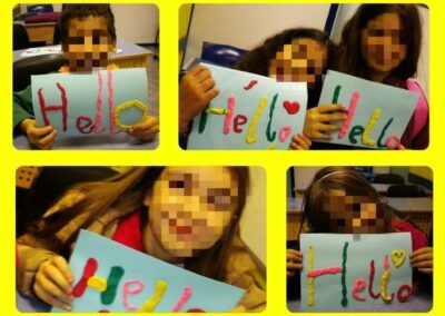 PRE JUNIOR: Spelling with play dough.