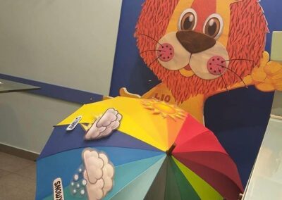 Learning the weather with our weather umbrella.