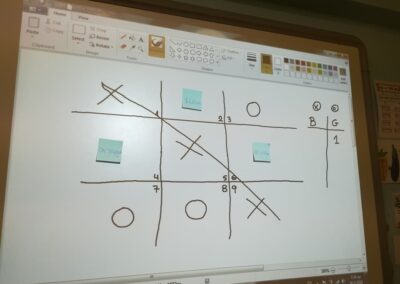 Learning the numbers with Tic Tac Toes.