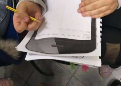 D CLASS: Sending text messages to our classmates.