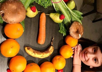 A junior online fruit and vegetables project