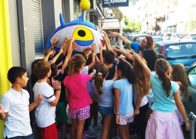 Rolo with our A junior students (Myriofitou building)