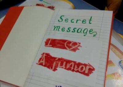 A JUNIOR: SECRET MESSAGE.