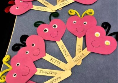 Valentine's Day crafts.