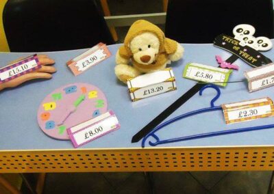 Our A class students are playing ''shop''.