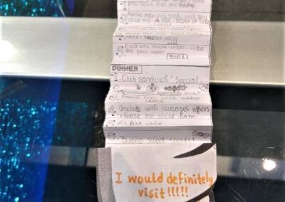 D CLASS: Restaurnat menu.