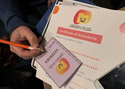 Filling in the feedback booklet